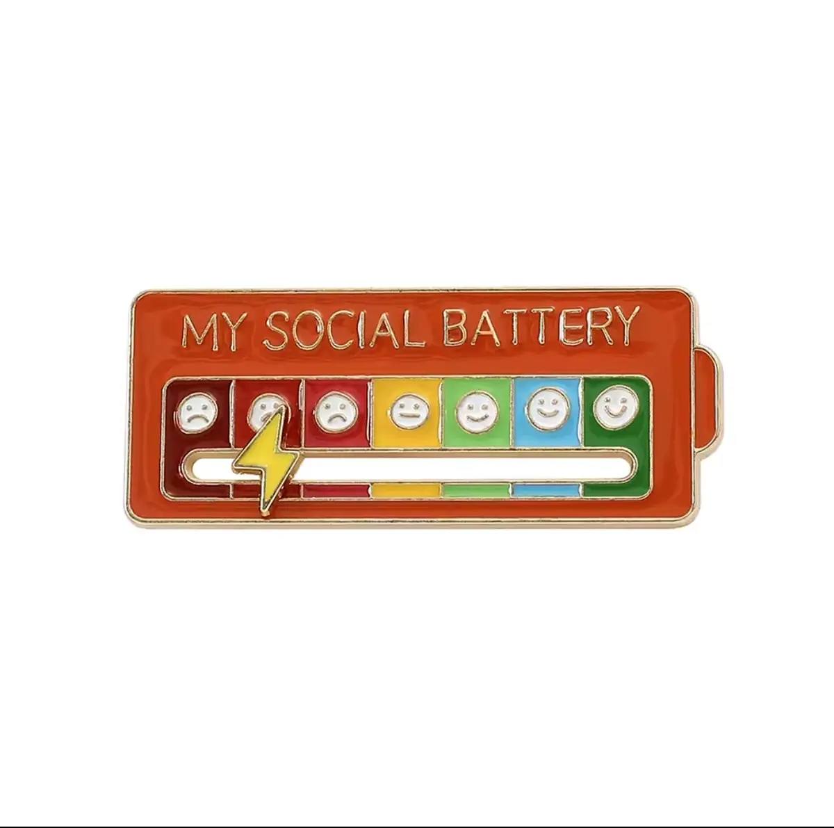 Pin Social battery - VibeSpot